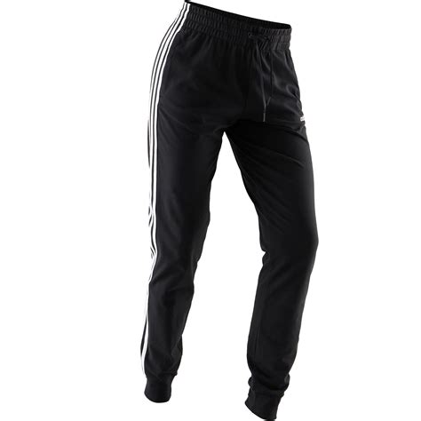 damesbroek voor gym en pilates zwart wit adidas|adidas jogging broek dames.